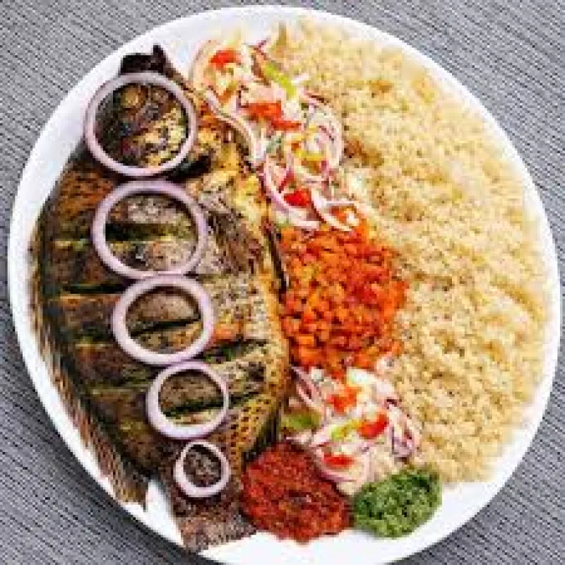Attiékè avec posson fumé